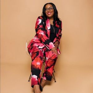 Fashion Nova Floral Pants Suit